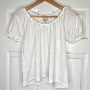 Madewell White Short Sleeve Top Size XS